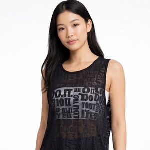 Nike Pro black dri fit tank top size S